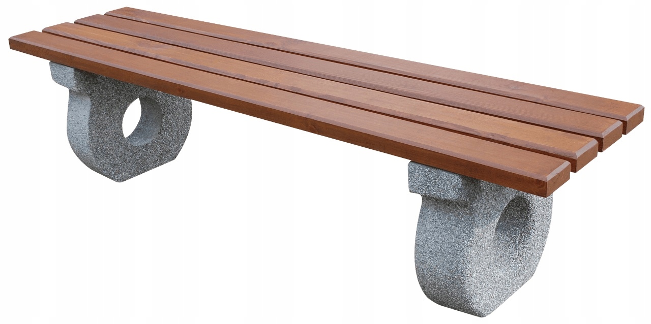 Lavička z umývaného betónu, park, mestská záhrada, DETROIT, 170 cm